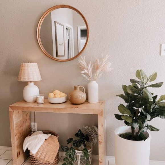 NEW Carved Wood Bowl | Home Décor | Table Décor | Modern Farmhouse - Picture 4 of 10